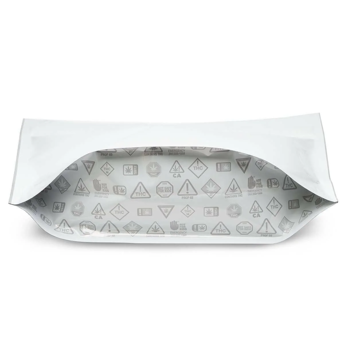 2222-4 2222 4 White Child Resistant 12×9×4 (Exit Bag) – 100 Pack