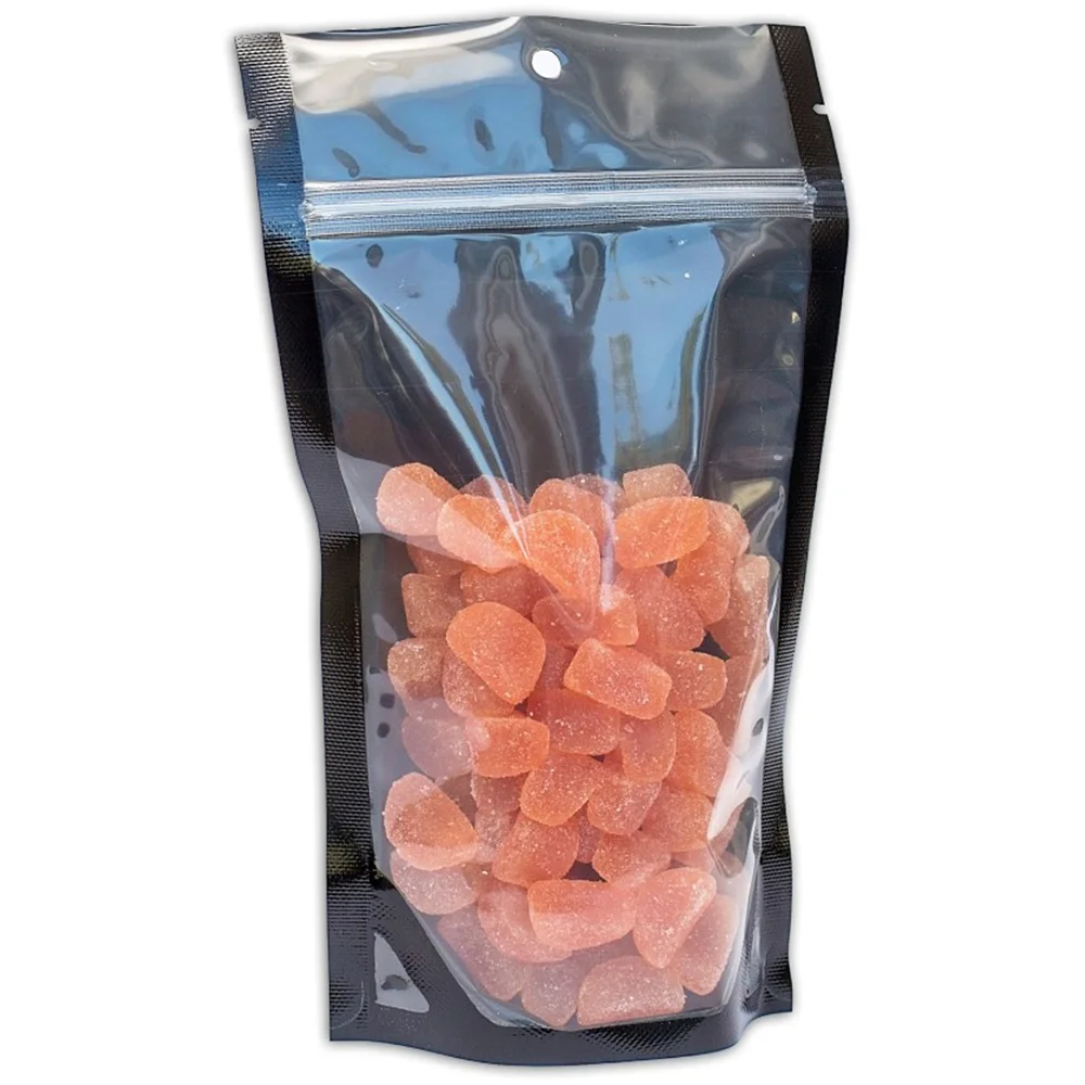 Black Clear l Medium Amazon Preped Clear/Black 5×8.5×3 – 100 Pack