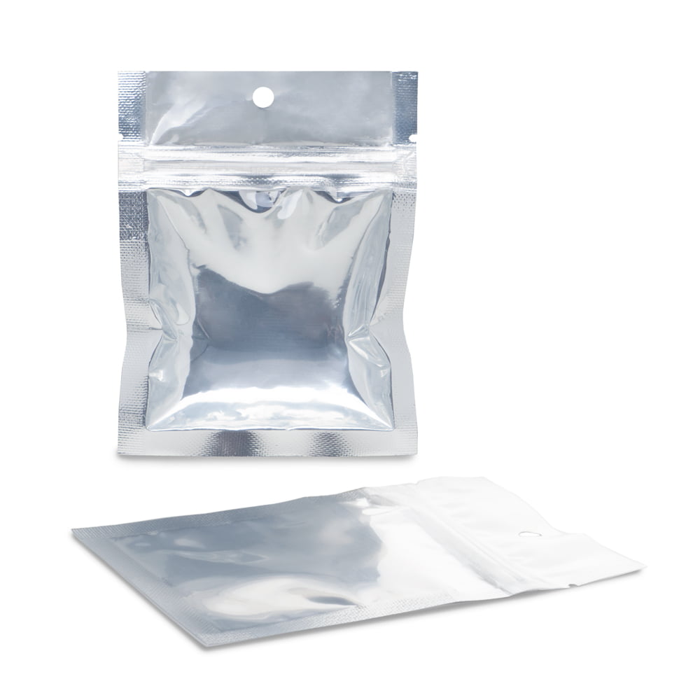 SLAPSTA - Eighth Ounce (3.5g) Child Resistant Mylar Bags Black / Clear