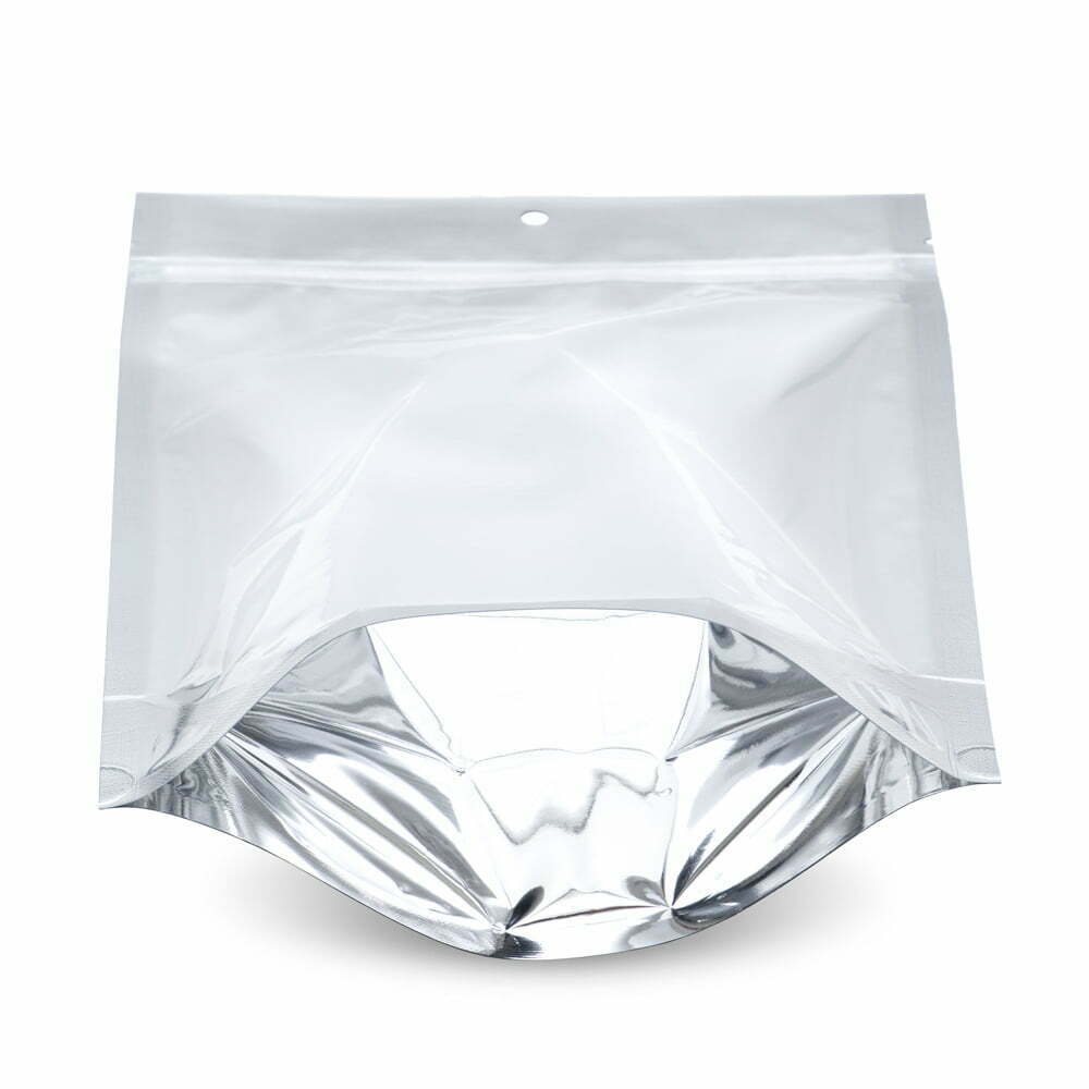 100 pieces resealable mylar bags with clear front window,sealable