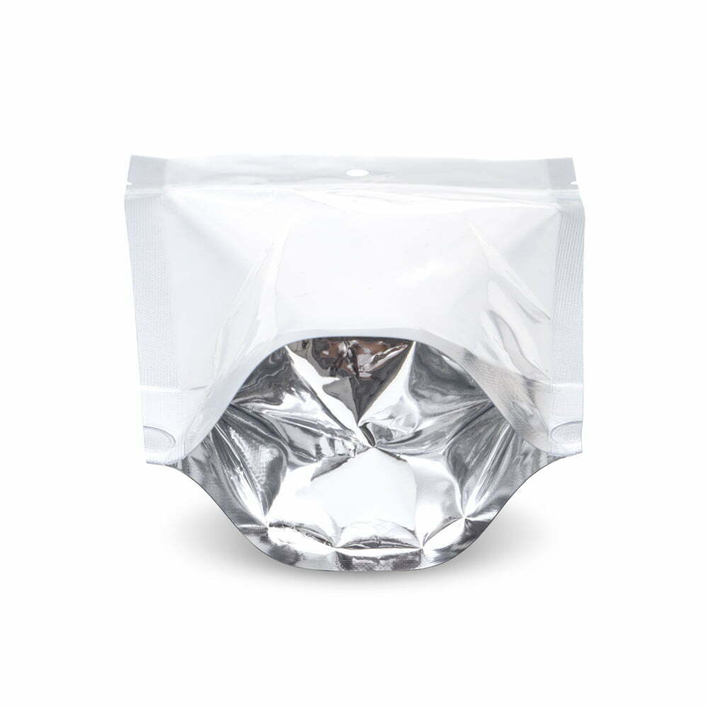 3 x 4.5 Heat Seal Aluminum Foil Vacuum Bag 3 Sides Sealed Storage Bag,  pack of 100