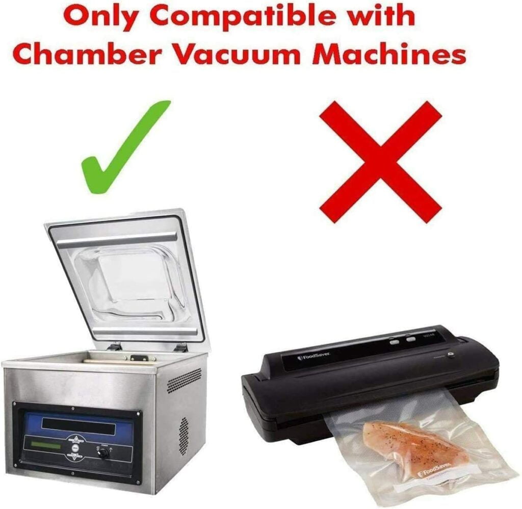 Clear 11" X 16", 3 Mil Vacuum Chamber Bags Great For Food Vac Storage