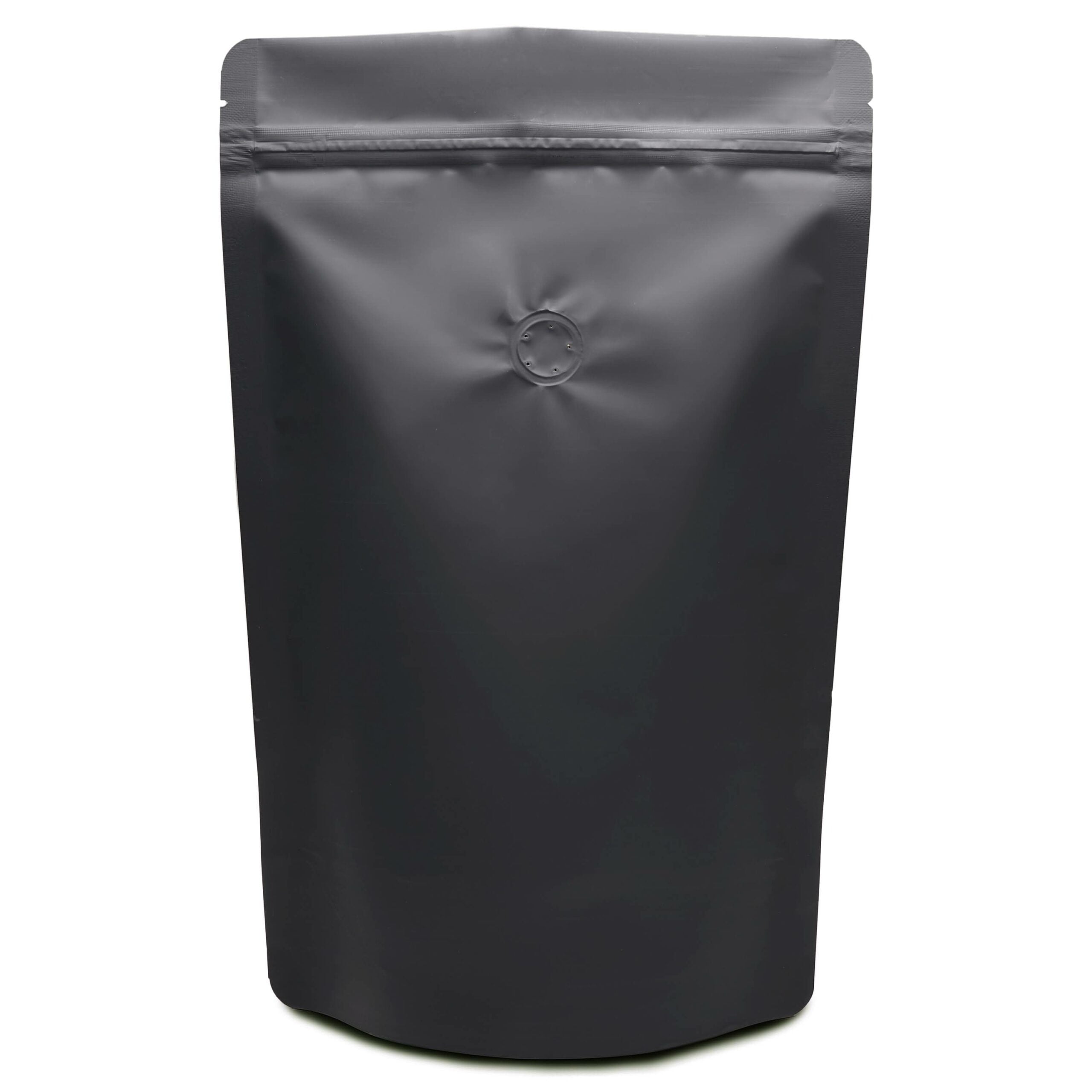 Matte Black Coffee Bags w/ Valve 6-10oz 3 1/8 x 2 3/8 x 10 1/4 50 pack  SGC1BM