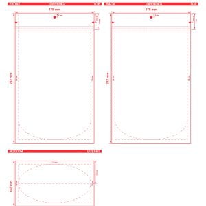Clear Stand Up Barrier Pouches 7 X 11.5 X 4 S 20712 Dielines Dielines