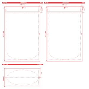 Clear Stand Up Barrier Pouches 8 X 12.5 X 4.25 S 24056 Dielines 10 Mistakes to Avoid When Creating Packaging Dielines