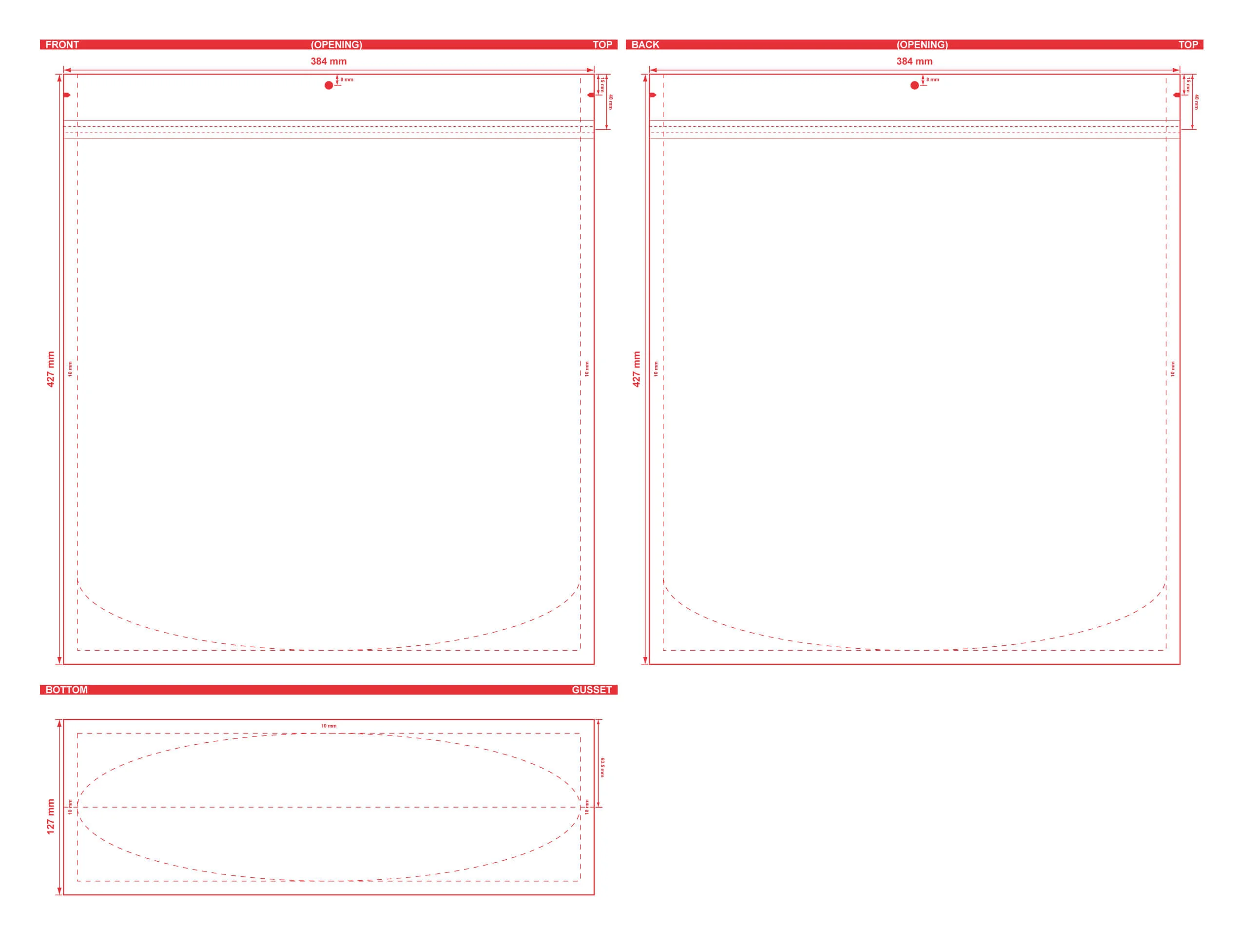 Color-Backed-Zipper-Stand-Up-Pouch-15.125-X-16.81-X-5-Dielines Color Backed Zipper Stand Up Pouch 15.125 X 16.81 X 5 Dielines Color Backed Zipper Stand Pouch 15 1/8x16 13/16x5 Dieline