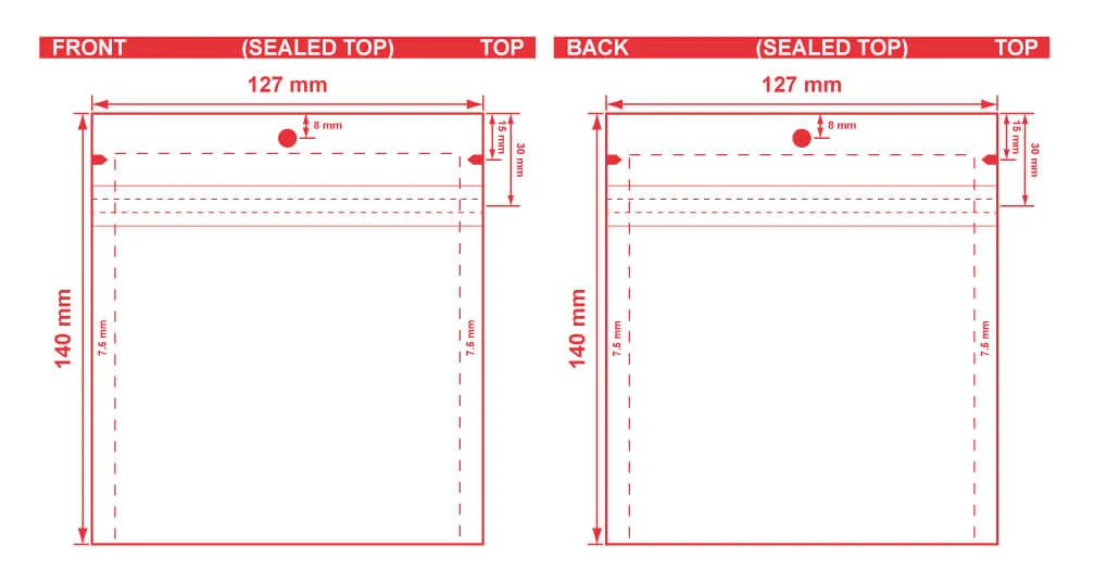 Custom-Lay-Flat-Open-End-Pouch-5x5.5-Dielines Custom Lay Flat Open End Pouch 5x5.5 Dielines Custom Lay-Flat Open End Pouch 5x5.5 Dieline