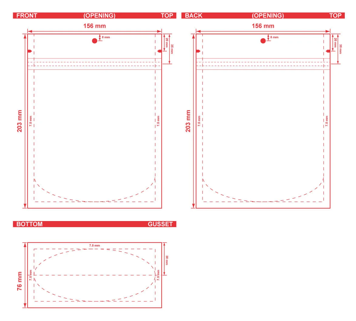 Custom-Printed-Stand-Up-Pouch-6.125x8x3-Dielines Custom Printed Stand Up Pouch 6.125x8x3 Dielines Custom Printed Stand Up Pouch 6.125x8x3 Dieline