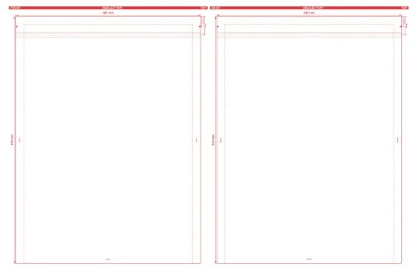 Metallized 3 Seal Open End Flat Barrier Pouches 18x24 S 18138 Dielines scaled Metallized 3 Seal Open End Flat Barrier Pouches 18x24 S-18138 Dieline