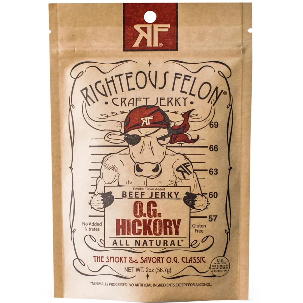 Righteous Felon Jerky Packaging