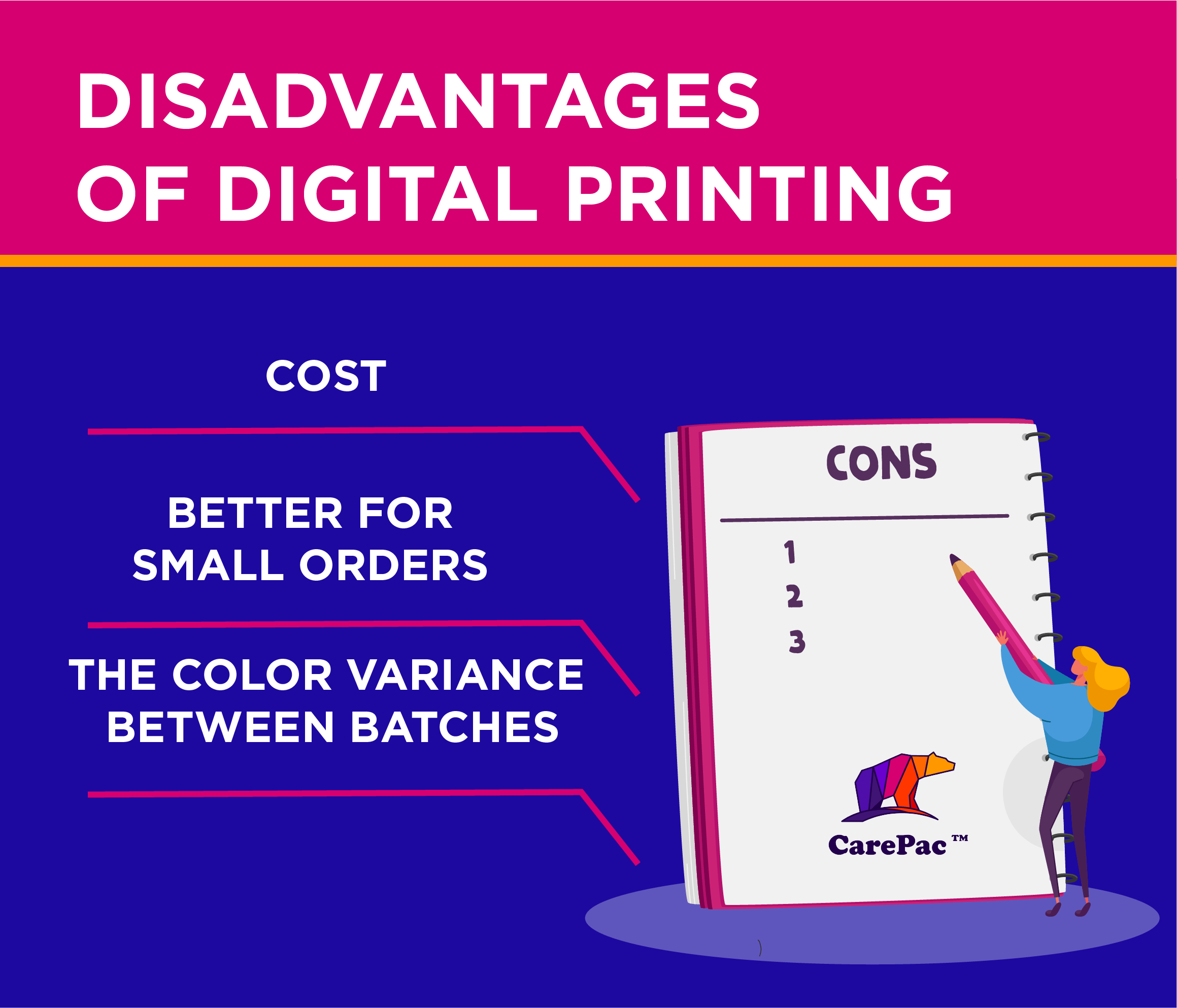 3 Disadvantage of Digital Printing for Flexible Packaging Production Limit for Small Order Color Quality Expensive