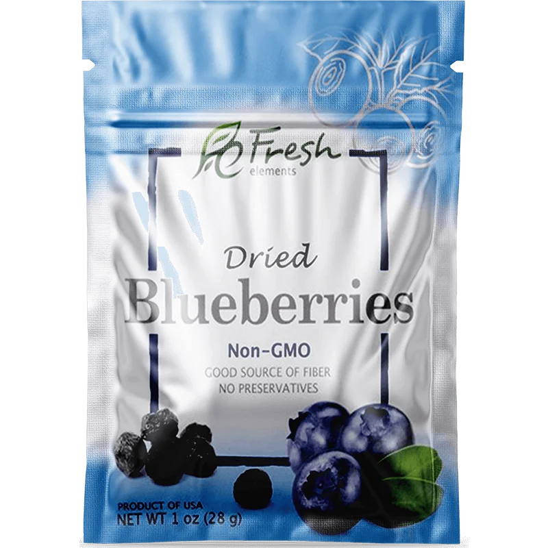 Freeze Dried Blueberries dry fruit packaging pouches 3 seal small bag