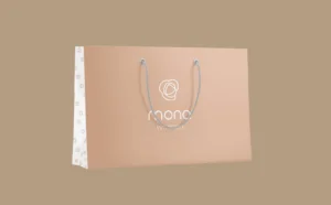 Mona Rope Handle Shopping Bag Paper Shopping Bag Printing Brown Kraft Bag