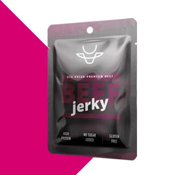 Custom 3 Side Seal Pouch Beef Jerky Bag with Hang Hole