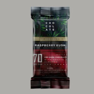 CBD Dark Chocolate Cannabis Edible Packaging Fin Seal Pouch