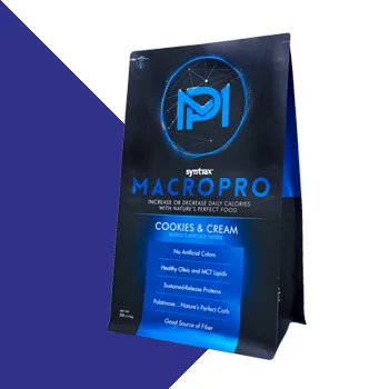 Protein Powder: Cookies 'N Cream Side Gusset Matte Finish Printed Bag