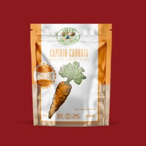Natural Red Carrot Packaging Type Poly Pouch Organic Puree Pouches Stand Up Ziplock Food Bags with Tear Notch