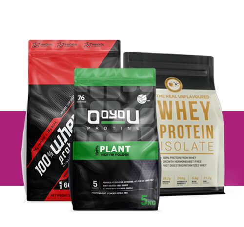 Flat Bottom Whey Protein Powder Packaging Bags
