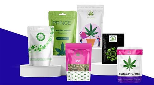 flexible mylar pouches Types of Cannabis Packaging