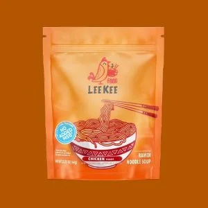 Lee Kee Ramen Noodle Soup Retort Packaging Japanese Ramen Noodles With Retort Pouch Bag Stand Up Pouch Glossy Finish with Tear Notch