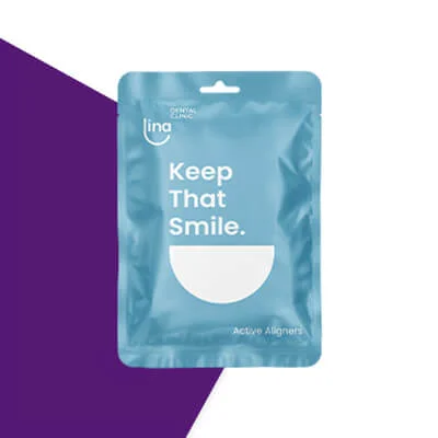 Plastic Customised Packaging Bags Clear Zip Lock Smile Invisible Aligners Reusable Small Clear Aligners Mylar Bag With Window
