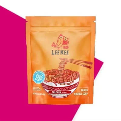 Japanese Ramen Noodles With Retort Pouch Bag Stand Up Pouch Glossy Finish with Tear Notch