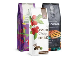 Digitally Printed Side Gusseted Coffee Bags