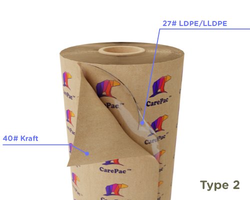 Protect PK1 - MIL-PRF-121 TI - 40 LB Kraft & Polyethylene Paper