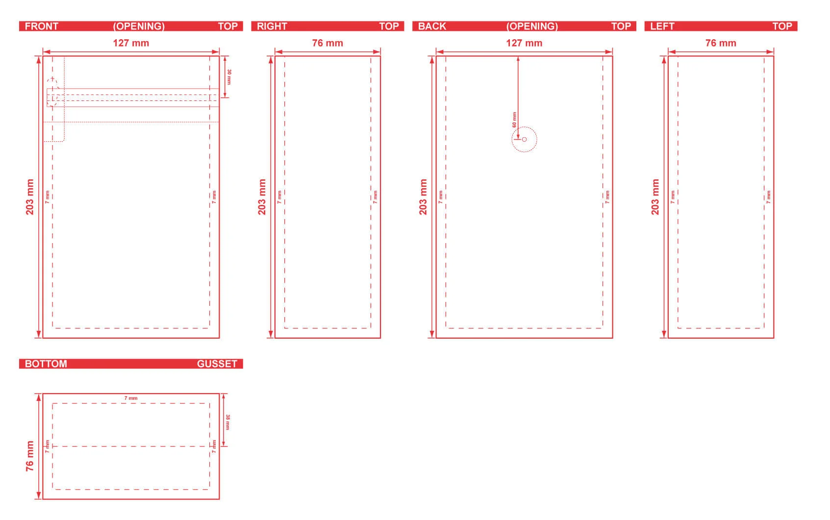 Custom Printed 12oz Coffee Bag Dieline Flat Bottom 5x8x3 Coffee Bag 12oz Coffee Bag Dieline Flat Bottom 5x8x3 Coffee Bag Dieline