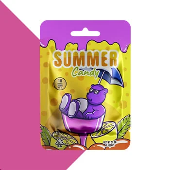 custom-material-gummy-packaging custom material gummy packaging Custom THC & Cannabis Gummy Packaging