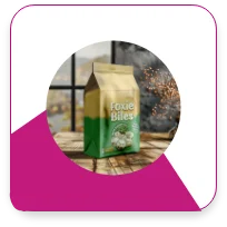 Artisanal kraft paper side gusset bag, perfect for organic and natural product packaging