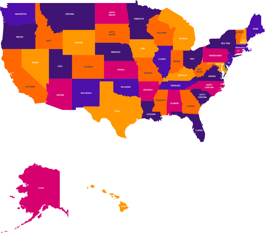 usa map Universal Symbols