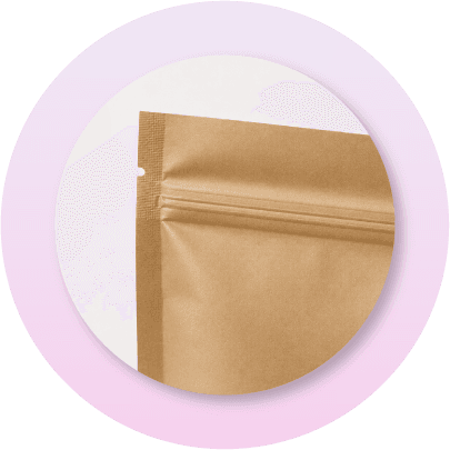 Close-up of a flexible packaging tear notch designed to provide easy opening, improve consumer convenience, and eliminate the need for scissors.